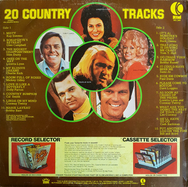 Various : 20 Country Tracks (LP, Comp)