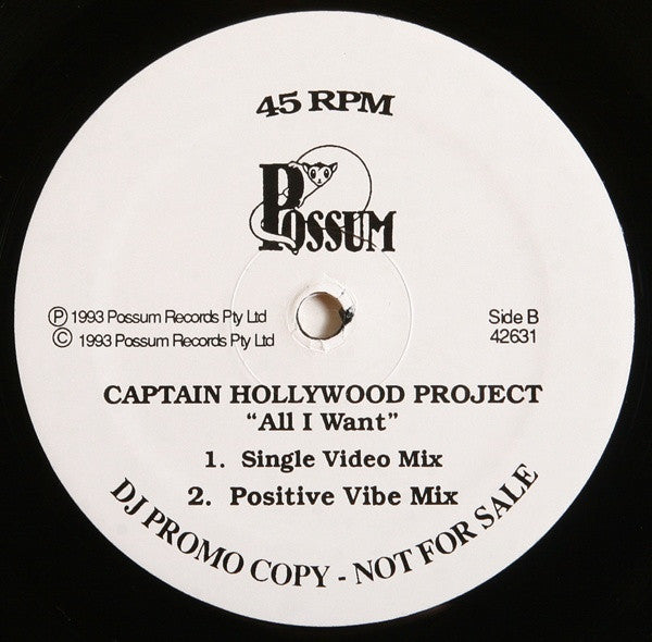 Ace Of Base / Captain Hollywood Project : Happy Nation / All I Want (12", Ltd, Promo)