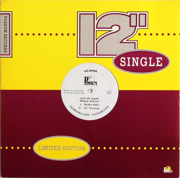 Ace Of Base / Captain Hollywood Project : Happy Nation / All I Want (12", Ltd, Promo)