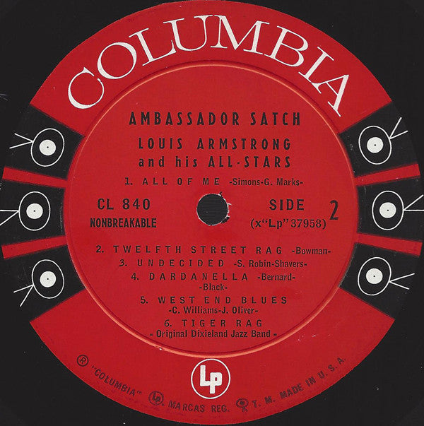 Louis Armstrong And His All-Stars : Ambassador Satch (LP, Album, Mono)