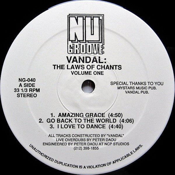 Vandal : The Laws Of Chants Volume One (12")