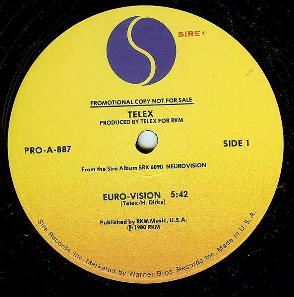Telex : Euro-Vision (12", Promo)