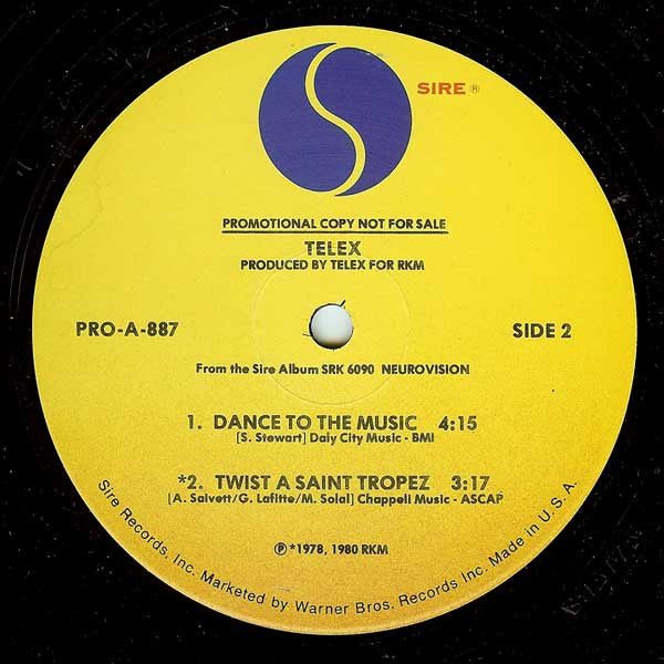 Telex : Euro-Vision (12", Promo)
