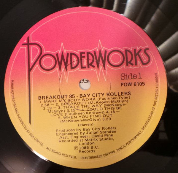 Bay City Rollers : Breakout '85 (LP, Album)