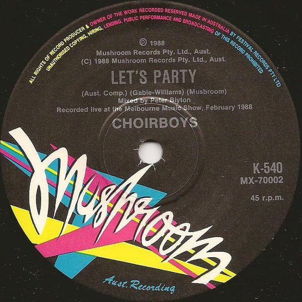 Choirboys : Struggle Town (7", Single, Ltd)