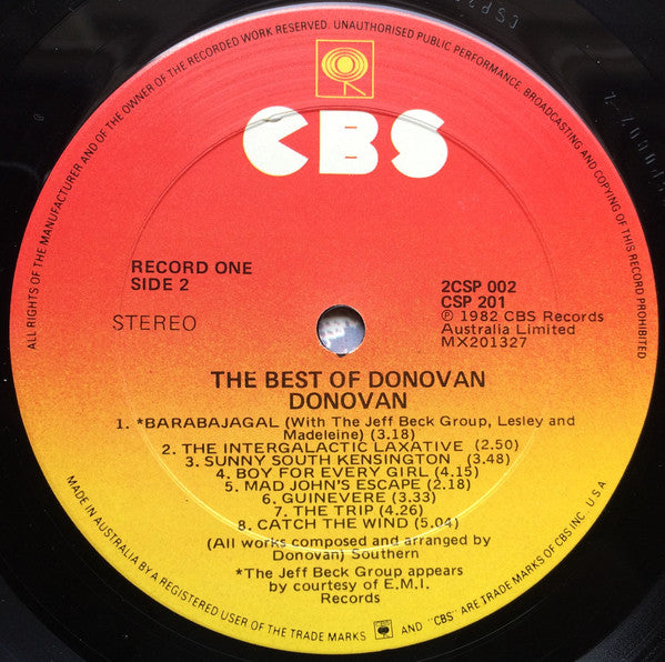 Donovan : The Best Of Donovan (2xLP, Comp)