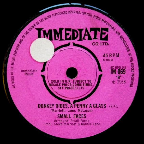 Small Faces : The Universal (7", Single, Mono, RE, Pin)