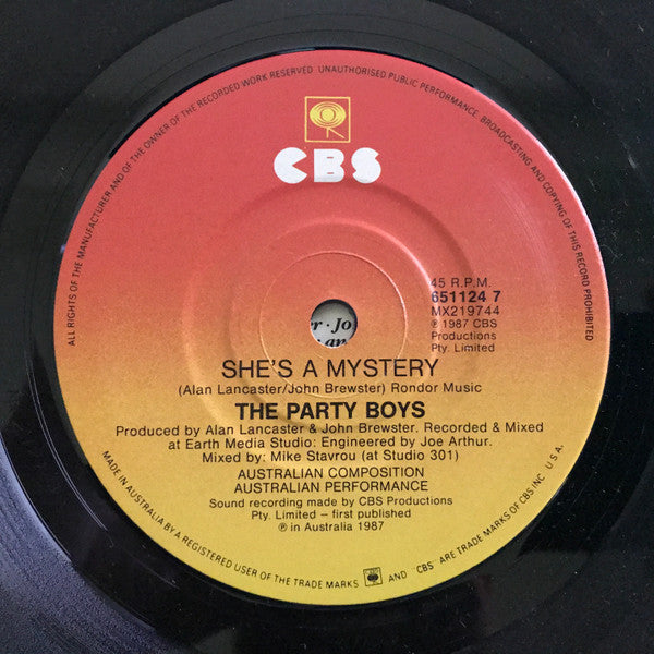 The Party Boys (3) : Hold Your Head Up (7", Single)