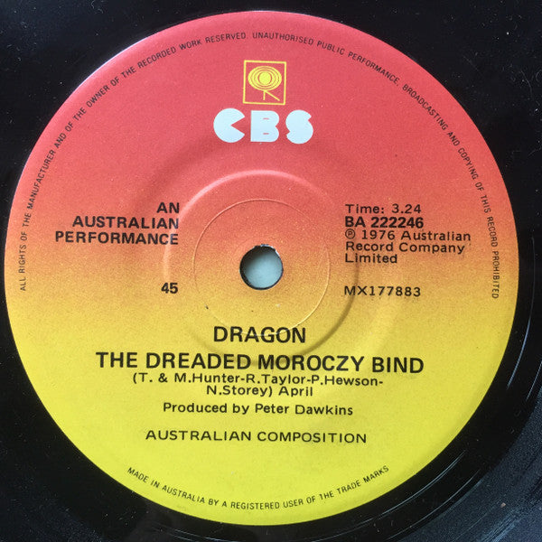 Dragon (5) : This Time (7", Single)
