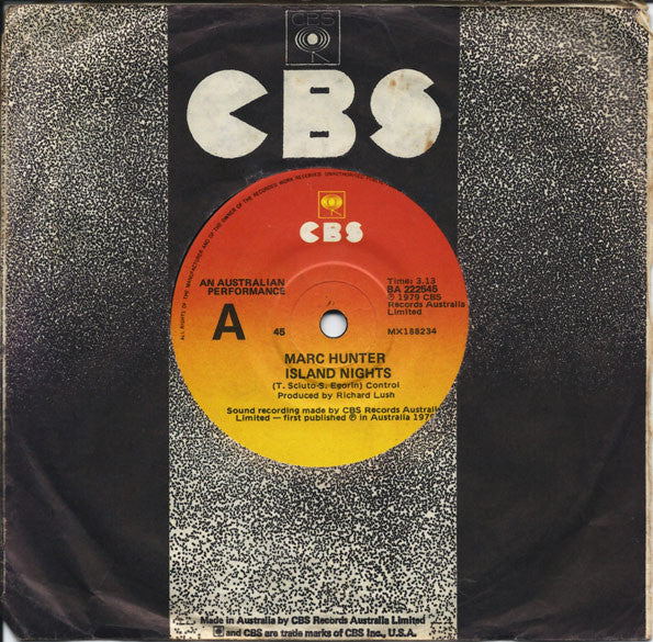 Marc Hunter : Island Nights (7", Single)