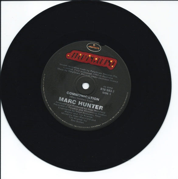 Marc Hunter : Communication (7")