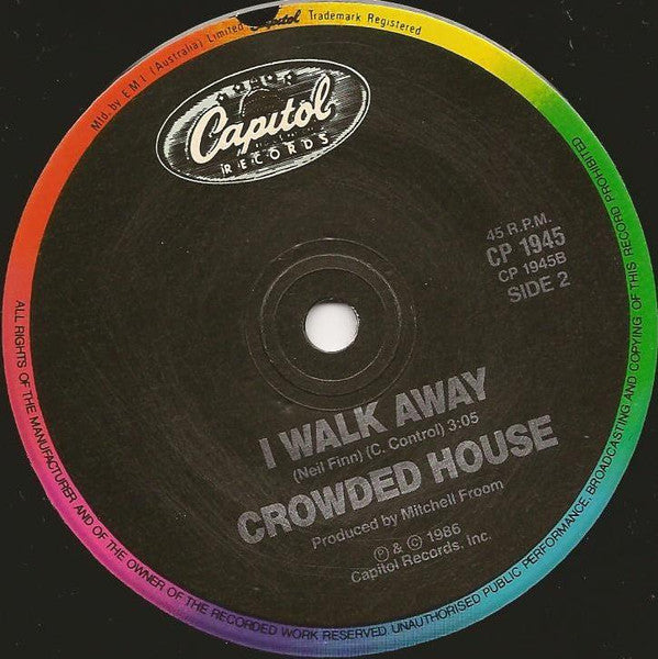 Crowded House : Something So Strong (7", Single)