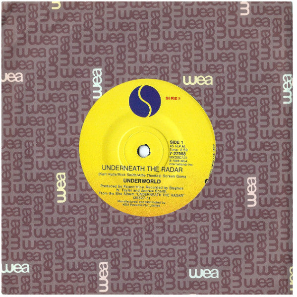Underworld : Underneath The Radar (7", Single)