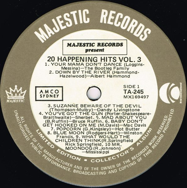 Various : 20 Happening Hits Vol. 3 (LP, Comp, Ltd)