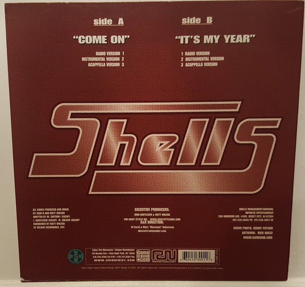 Shells : Come On / It's My Year (12")