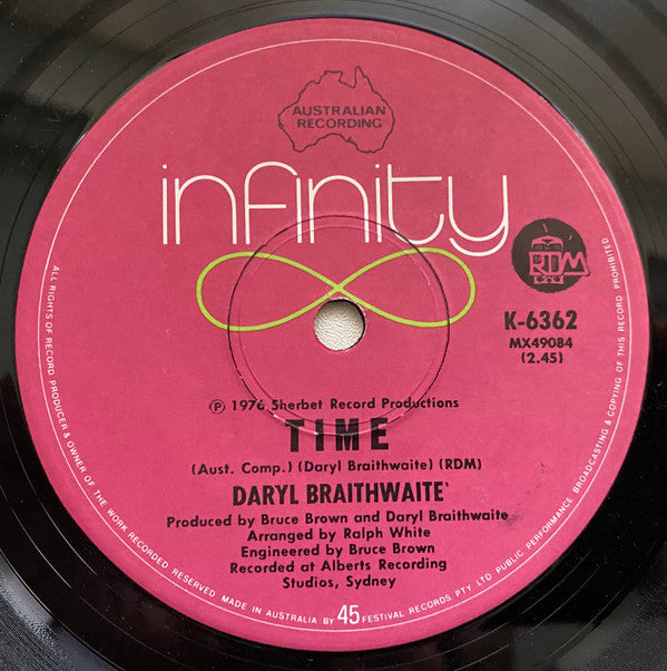 Daryl Braithwaite : Old Sid (7", Single)