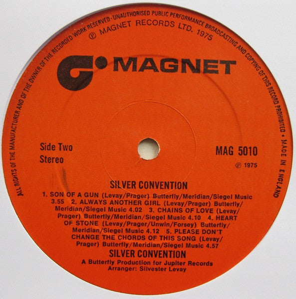 Silver Convention : Silver Convention (LP, Album)