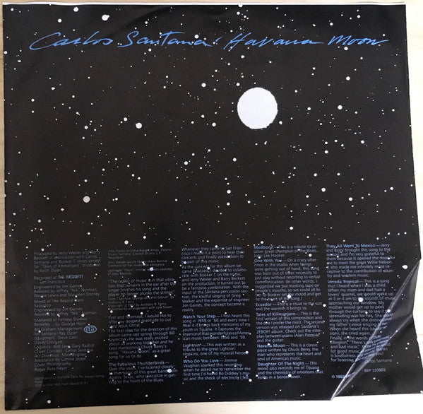 Carlos Santana : Havana Moon (LP, Album)