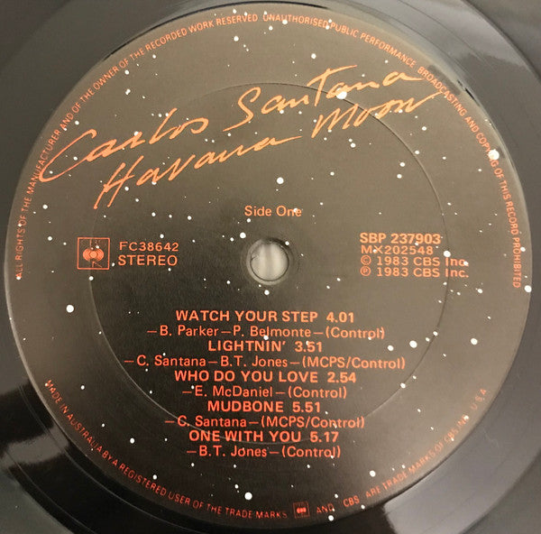 Carlos Santana : Havana Moon (LP, Album)