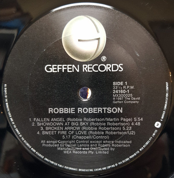 Robbie Robertson : Robbie Robertson (LP, Album)