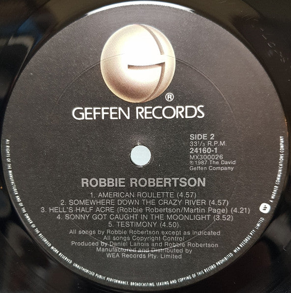 Robbie Robertson : Robbie Robertson (LP, Album)
