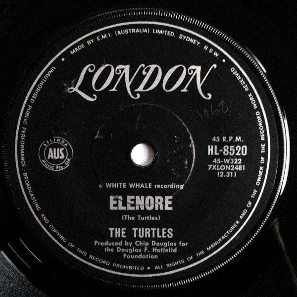 The Turtles : Elenore (7", Single)