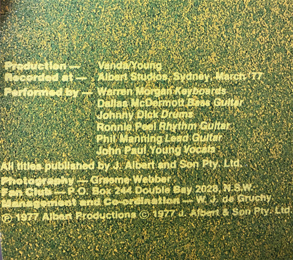 John Paul Young : Green (LP, Album)