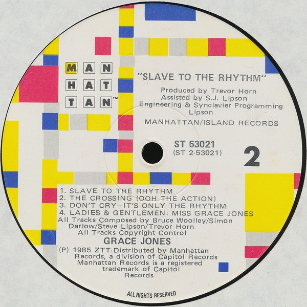 Grace Jones : Slave To The Rhythm (LP, Album)