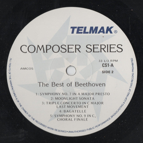 Ludwig van Beethoven : The Best Of Beethoven (LP, Comp)