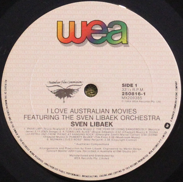 Sven Libaek : I Love Australian Movies (LP, Album)