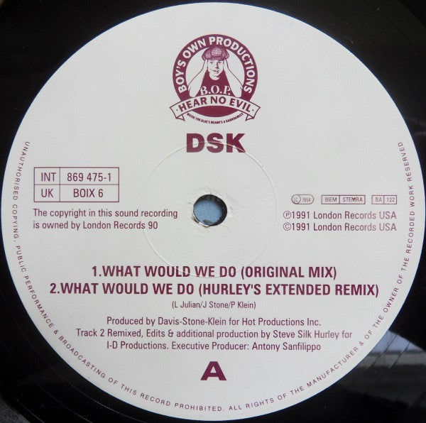 DSK : What Would We Do (12")