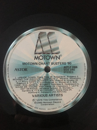 Various : Motown Chart Busters &#39;80 (LP, Album, Comp)