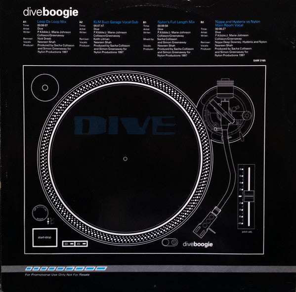 Dive (2) : Boogie (12", Promo)