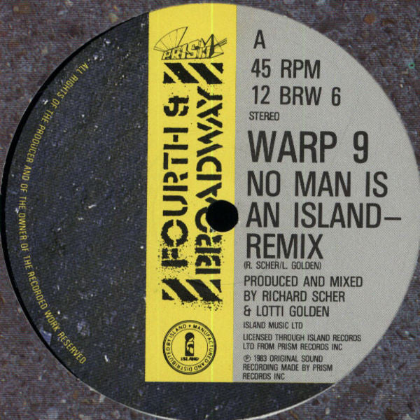 Warp 9 : No Man Is An Island (12")