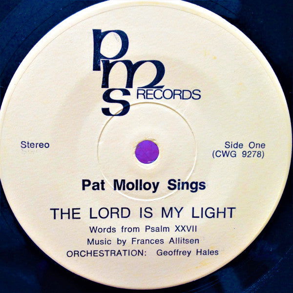 Pat Molloy : The Lord Is My Light (7", Pic)