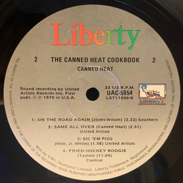 Canned Heat : The Canned Heat Cookbook (The Best Of Canned Heat) (LP, Comp, RE)