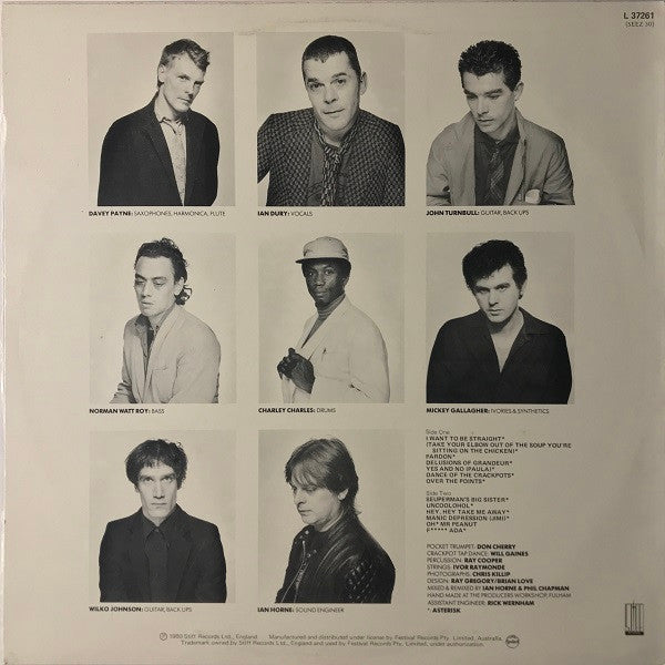 Ian Dury & The Blockheads* : Laughter (LP, Album)