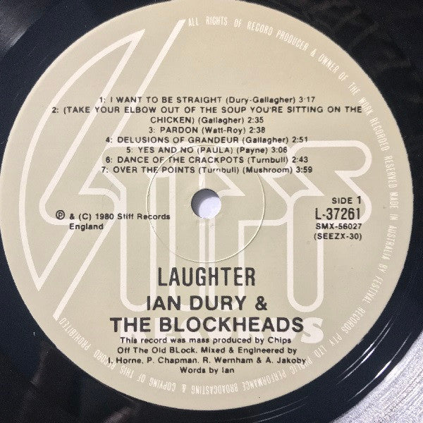 Ian Dury & The Blockheads* : Laughter (LP, Album)