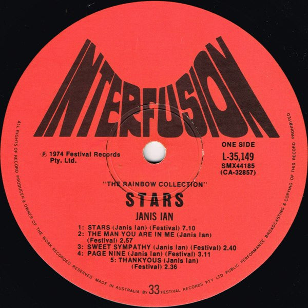 Janis Ian : Stars (LP, Album)