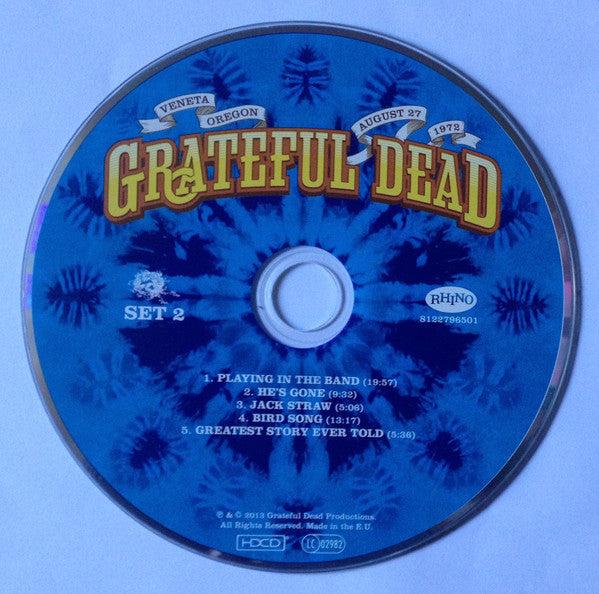 The Grateful Dead : Sunshine Daydream (Veneta, Oregon, August 27, 1972) (3xHDCD + DVD-V, Multichannel, NTSC + Album)