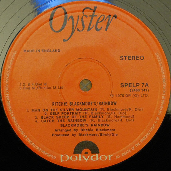 Rainbow : Ritchie Blackmore's Rainbow (LP, Album, RE)