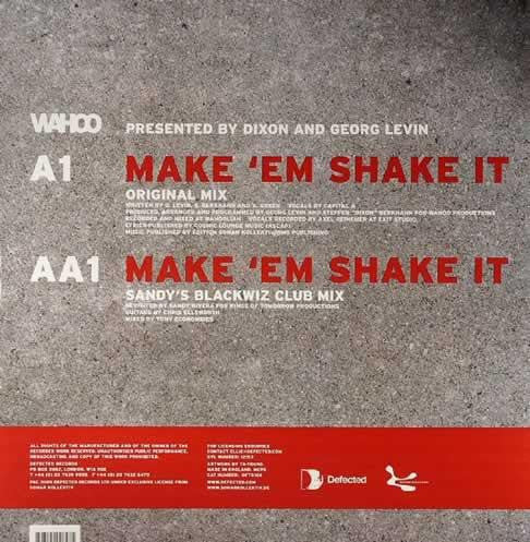 Wahoo Presented By Dixon And Georg Levin : Make 'Em Shake It (12")