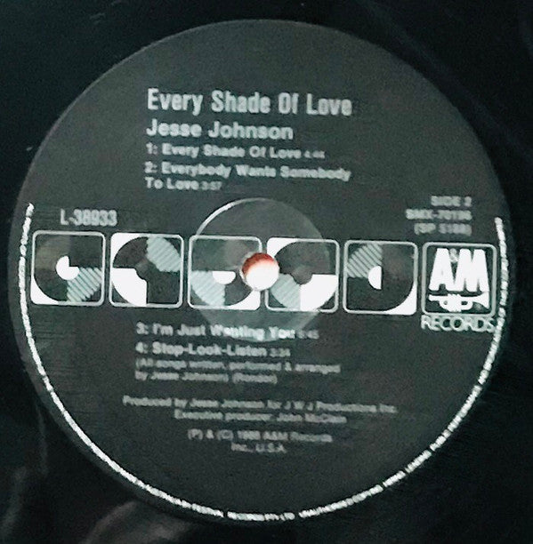 Jesse Johnson : Every Shade Of Love (LP, Album)