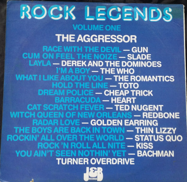 Various : Rock Legends Volume One : The Aggressor (LP, Comp)