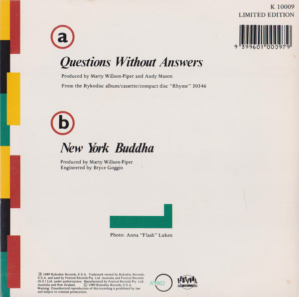 Marty Willson-Piper : Questions Without Answers (7", Ltd)