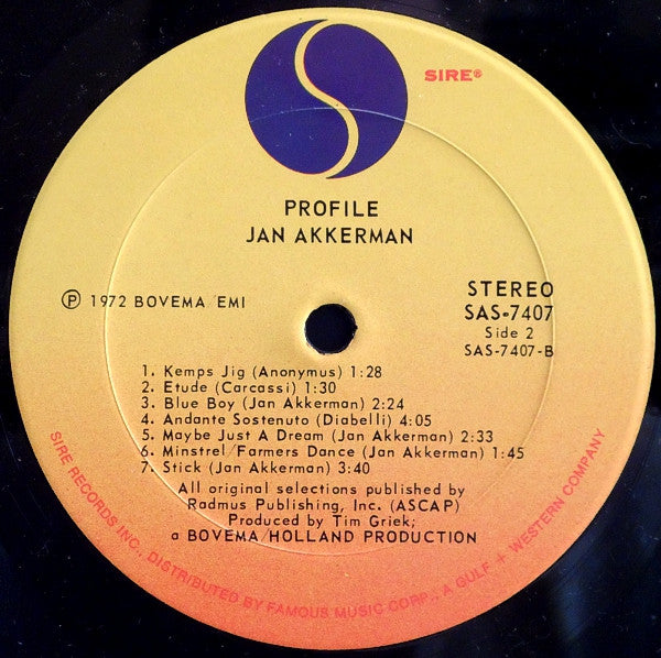 Jan Akkerman : Profile (LP, Album, PR )