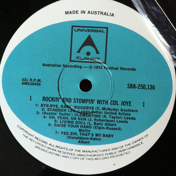 Col Joye : Rockin' And Stompin' With Col Joye (LP, Comp)