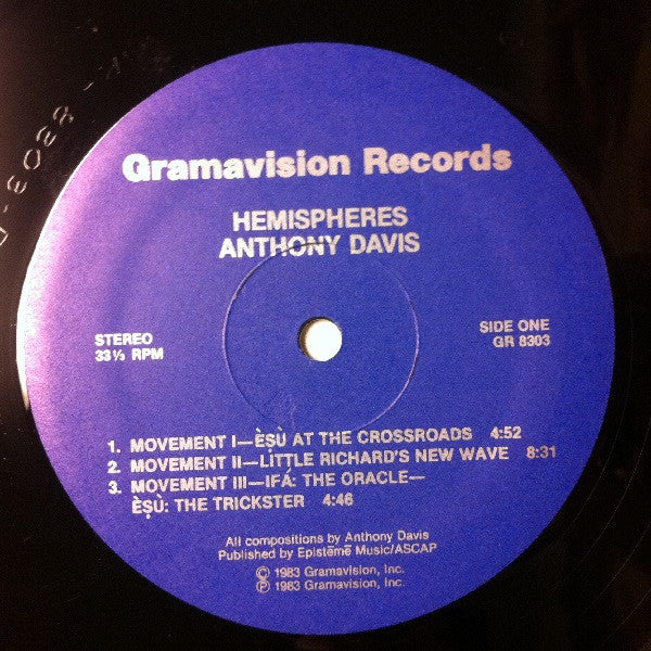 Anthony Davis (2) : Hemispheres (LP, Album)