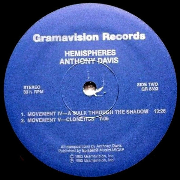 Anthony Davis (2) : Hemispheres (LP, Album)