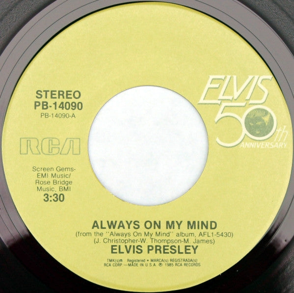 Elvis Presley : Always On My Mind / My Boy (7", Single, Pur)